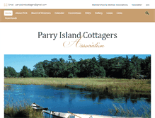 Tablet Screenshot of parryislandcottagers.com